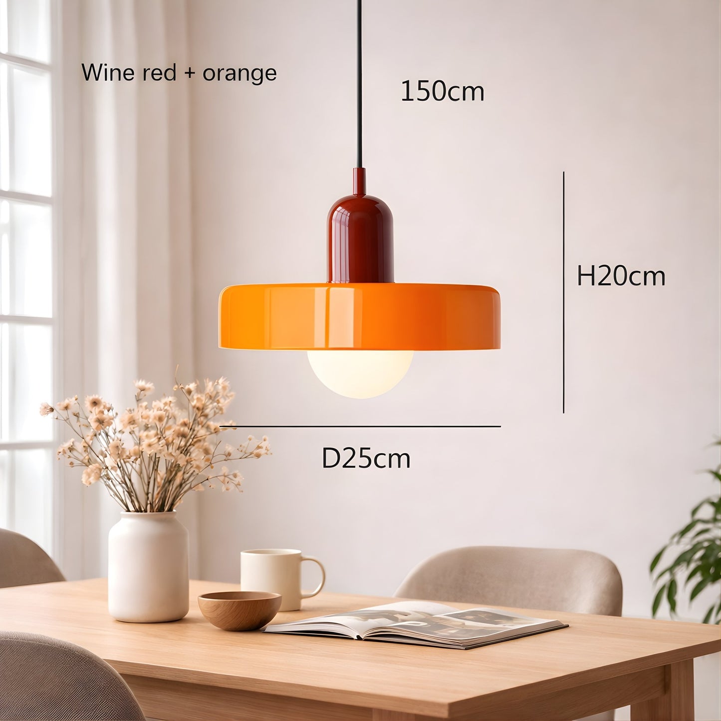 Bauhaus Glass Pendant Light – Modern Sculptural Ceiling Statement