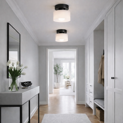 Bauhaus Glass Ceiling Light – Modern Minimalist Fixture