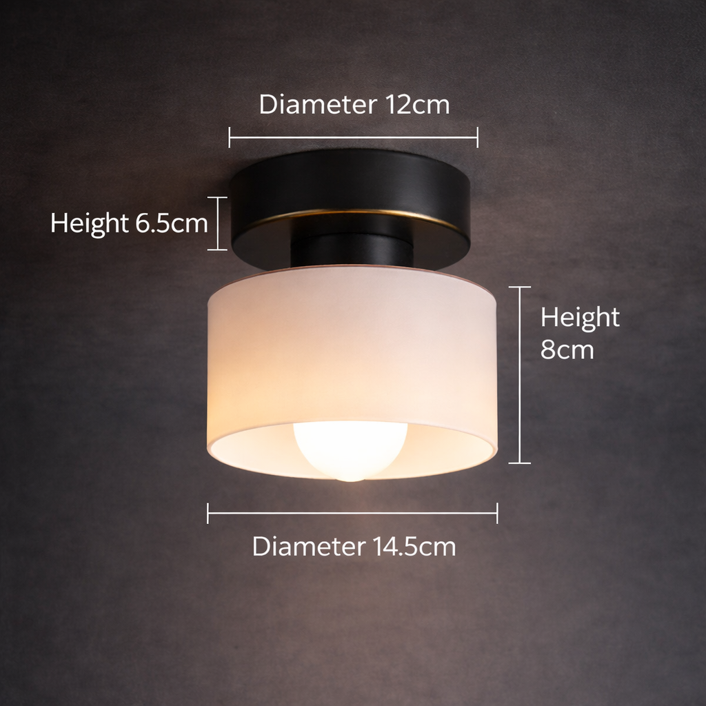 Bauhaus Glass Ceiling Light – Modern Minimalist Fixture