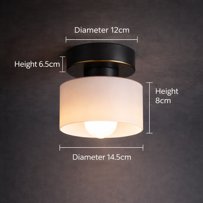 Bauhaus Glass Ceiling Light – Modern Minimalist Fixture