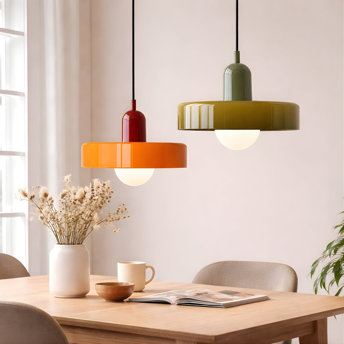 Bauhaus Glass Pendant Light – Modern Sculptural Ceiling Statement