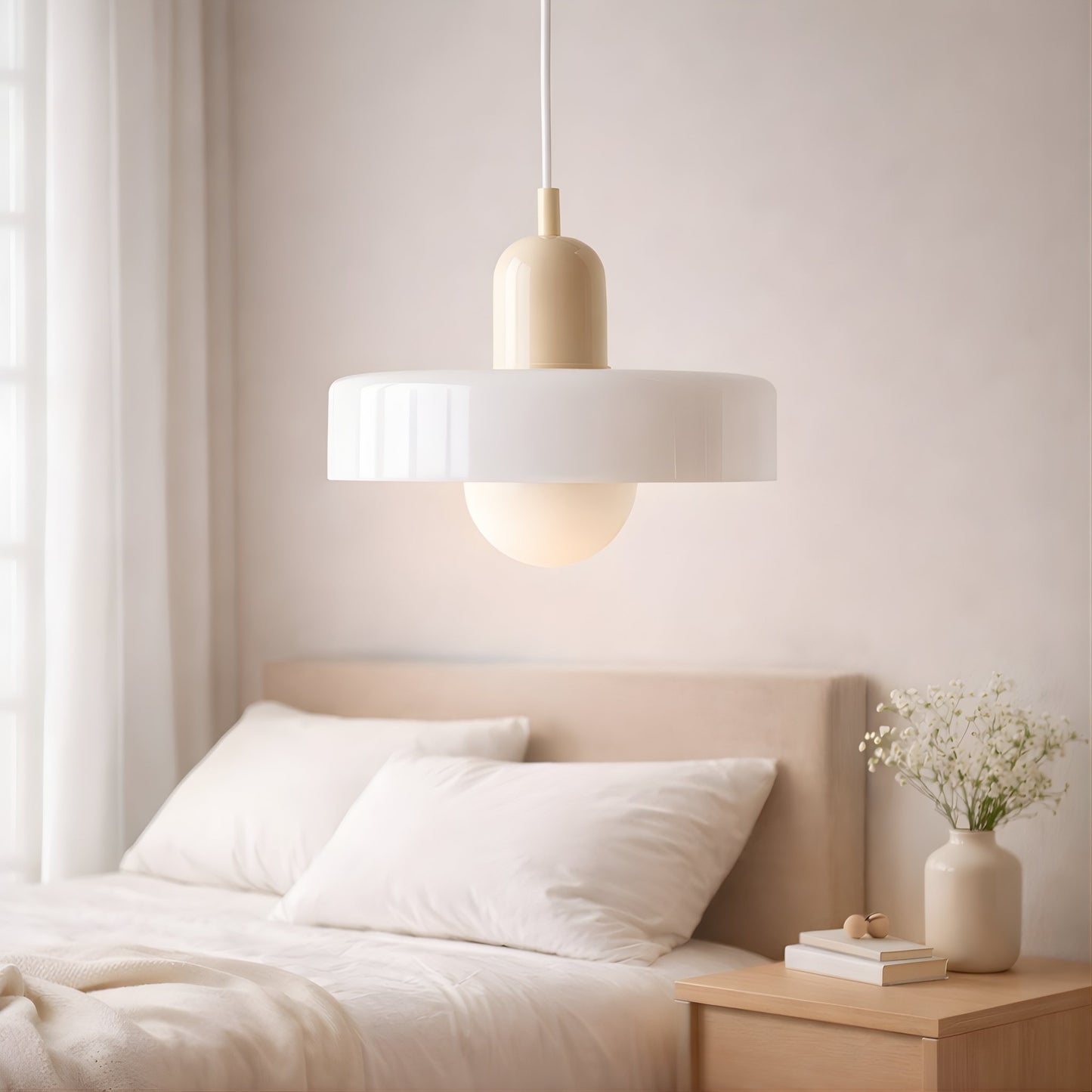 Bauhaus Glass Pendant Light – Modern Sculptural Ceiling Statement