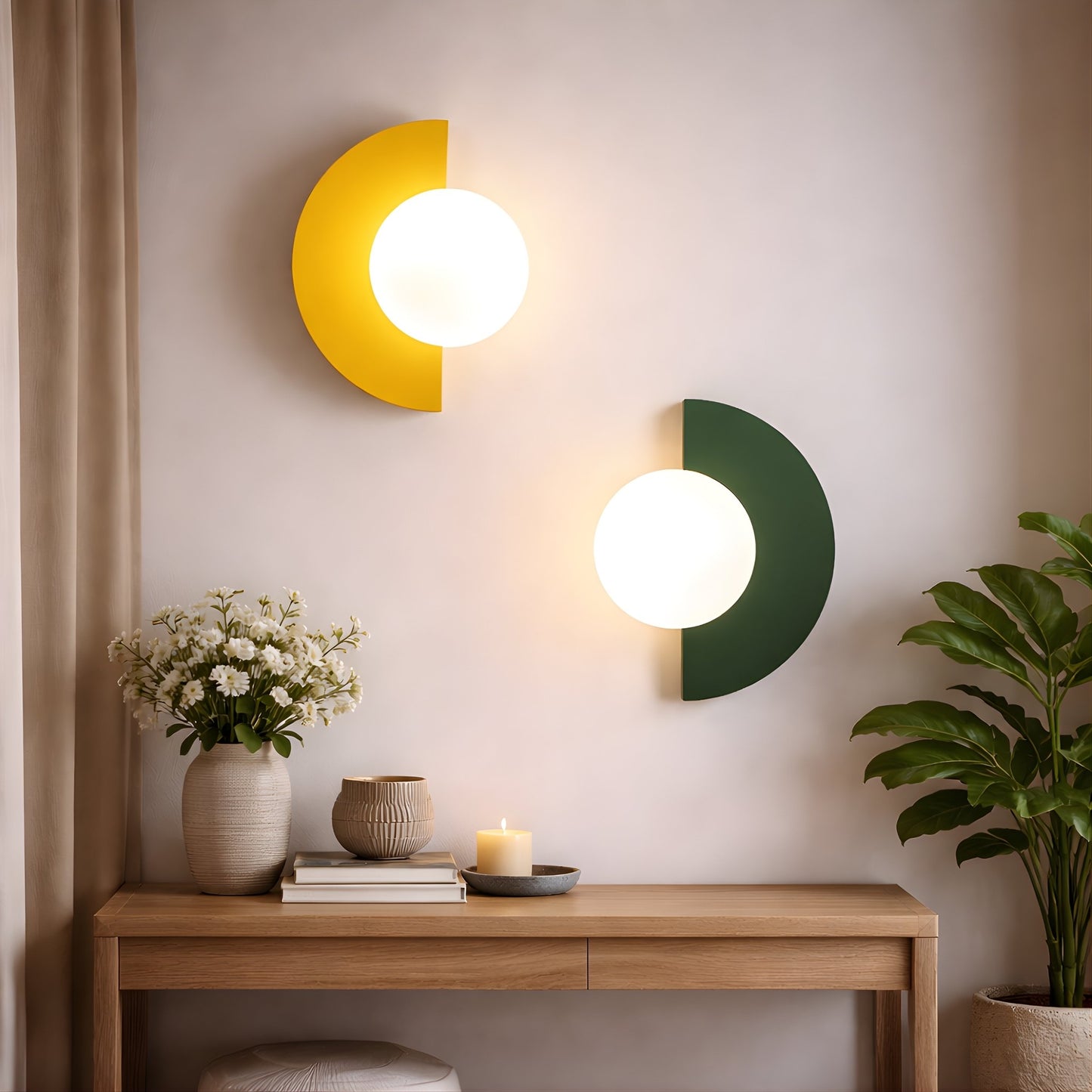 Nordic Eclipse Wall Light – Modern Sculptural Wall Light