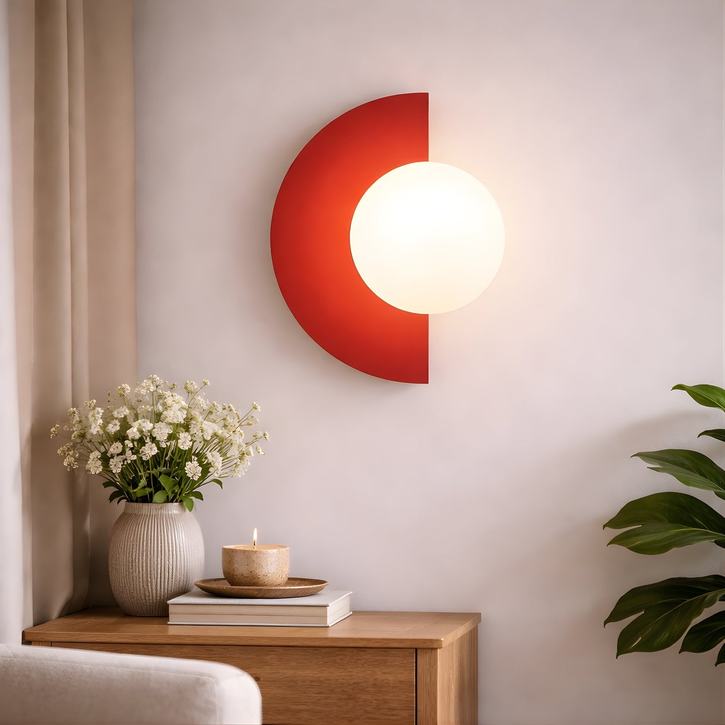 Nordic Eclipse Wall Light – Modern Sculptural Wall Light