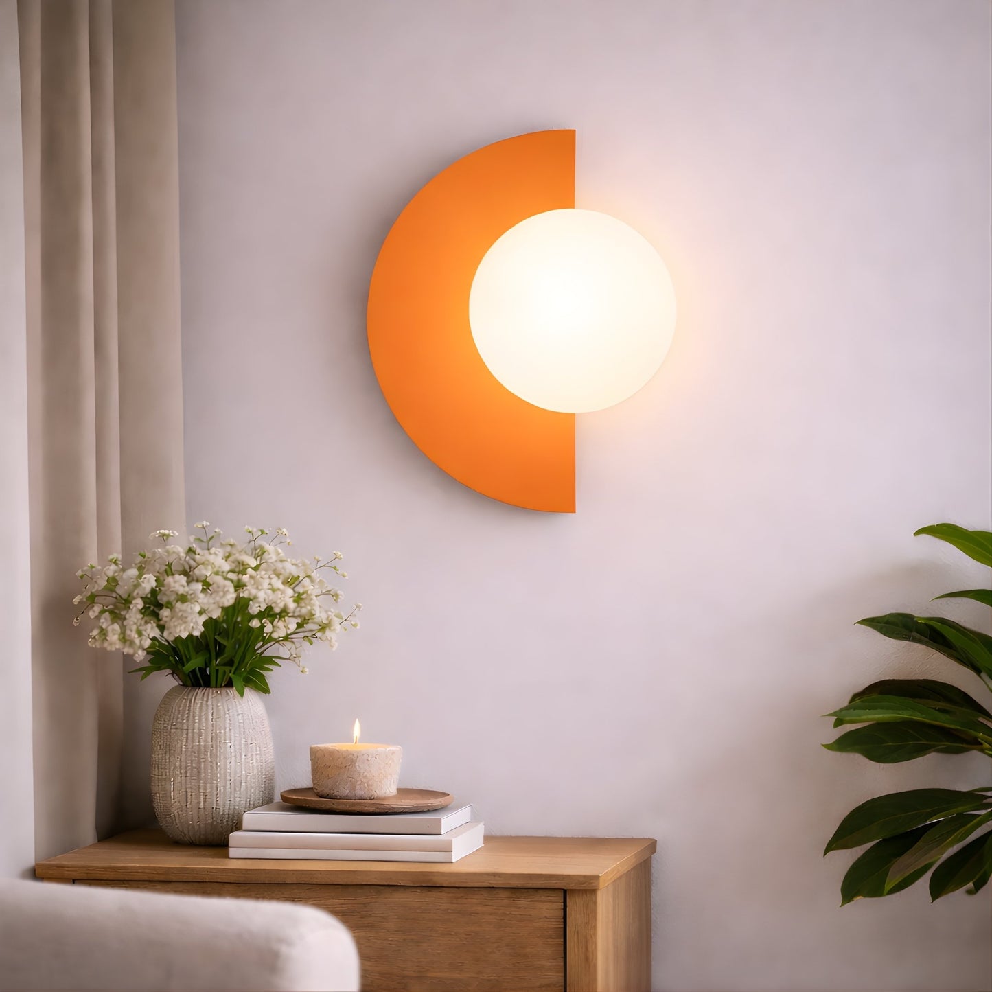 Nordic Eclipse Wall Light – Modern Sculptural Wall Light