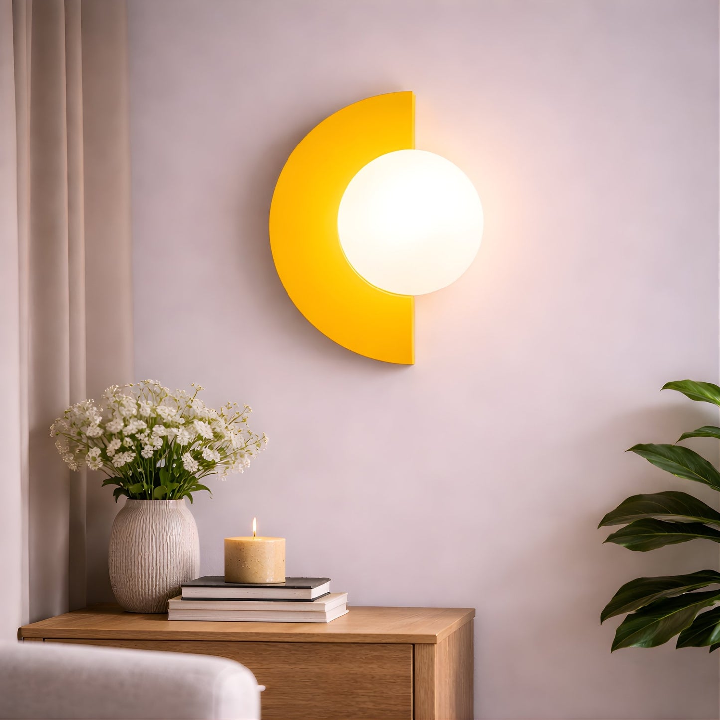 Nordic Eclipse Wall Light – Modern Sculptural Wall Light