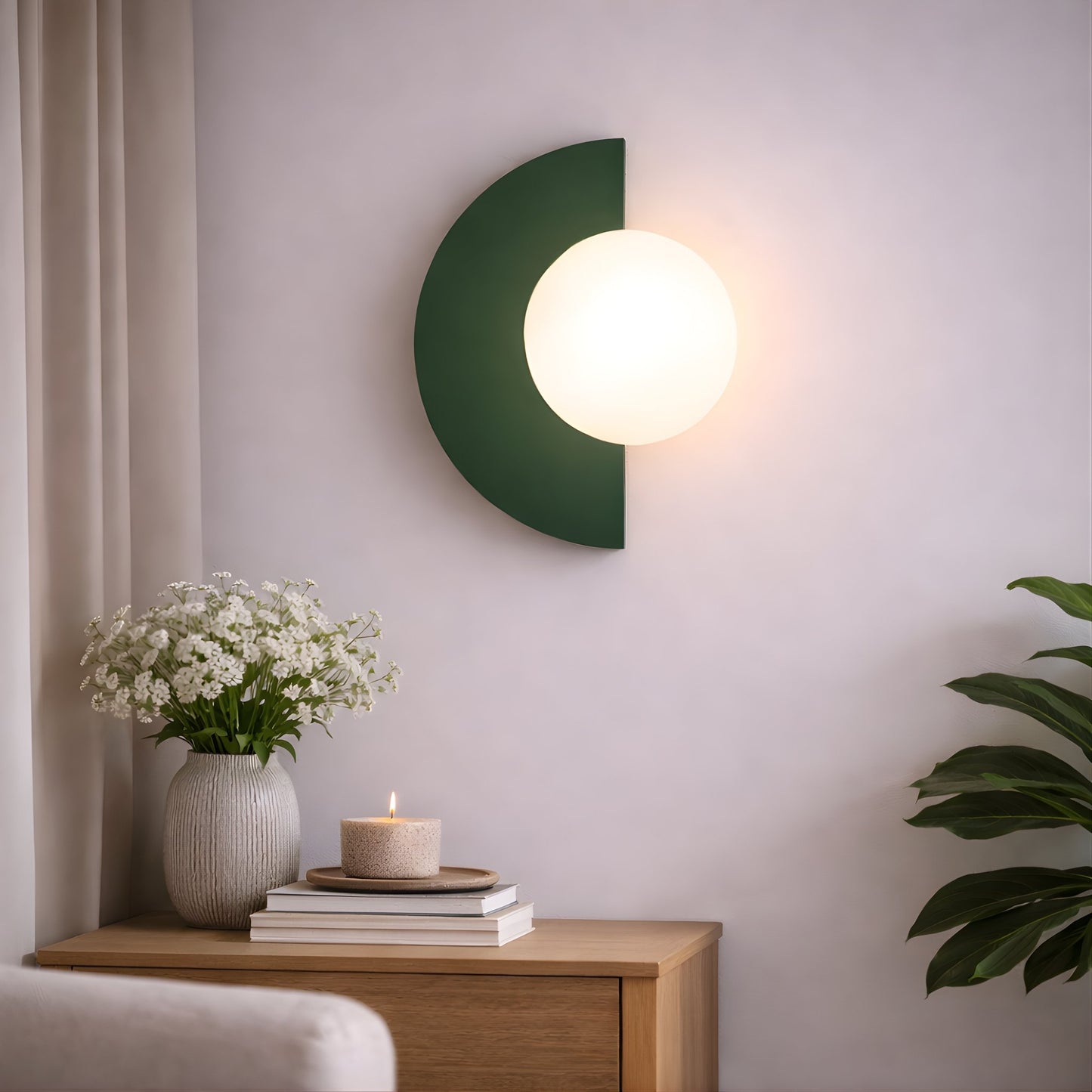Nordic Eclipse Wall Light – Modern Sculptural Wall Light