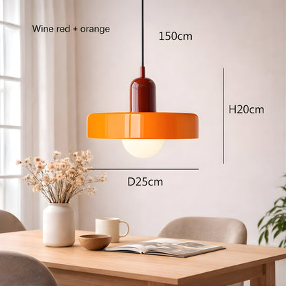 Bauhaus Glass Pendant Light – Modern Sculptural Ceiling Statement