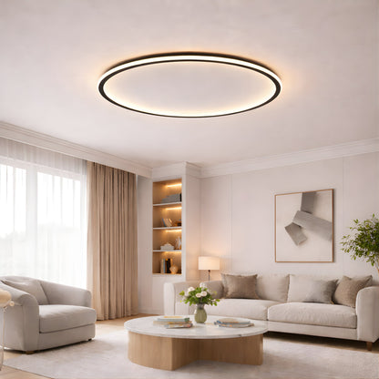 Halo Flush Mount Ceiling Light – Minimal Modern LED Ring