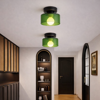 Bauhaus Glass Ceiling Light – Modern Minimalist Fixture