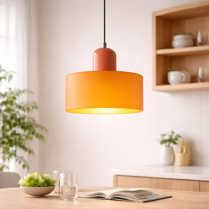 Creative Bauhaus Glass Pendant – Modern Architectural Colour Statement