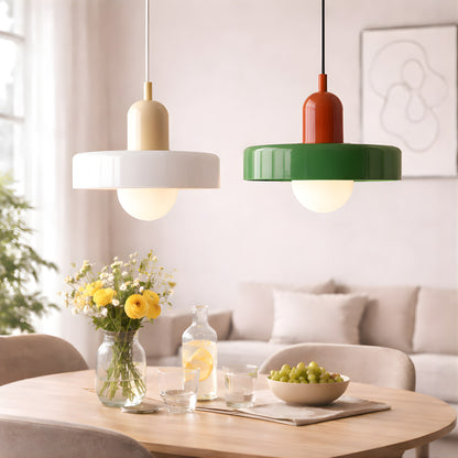 Bauhaus Glass Pendant Light – Modern Sculptural Ceiling Statement